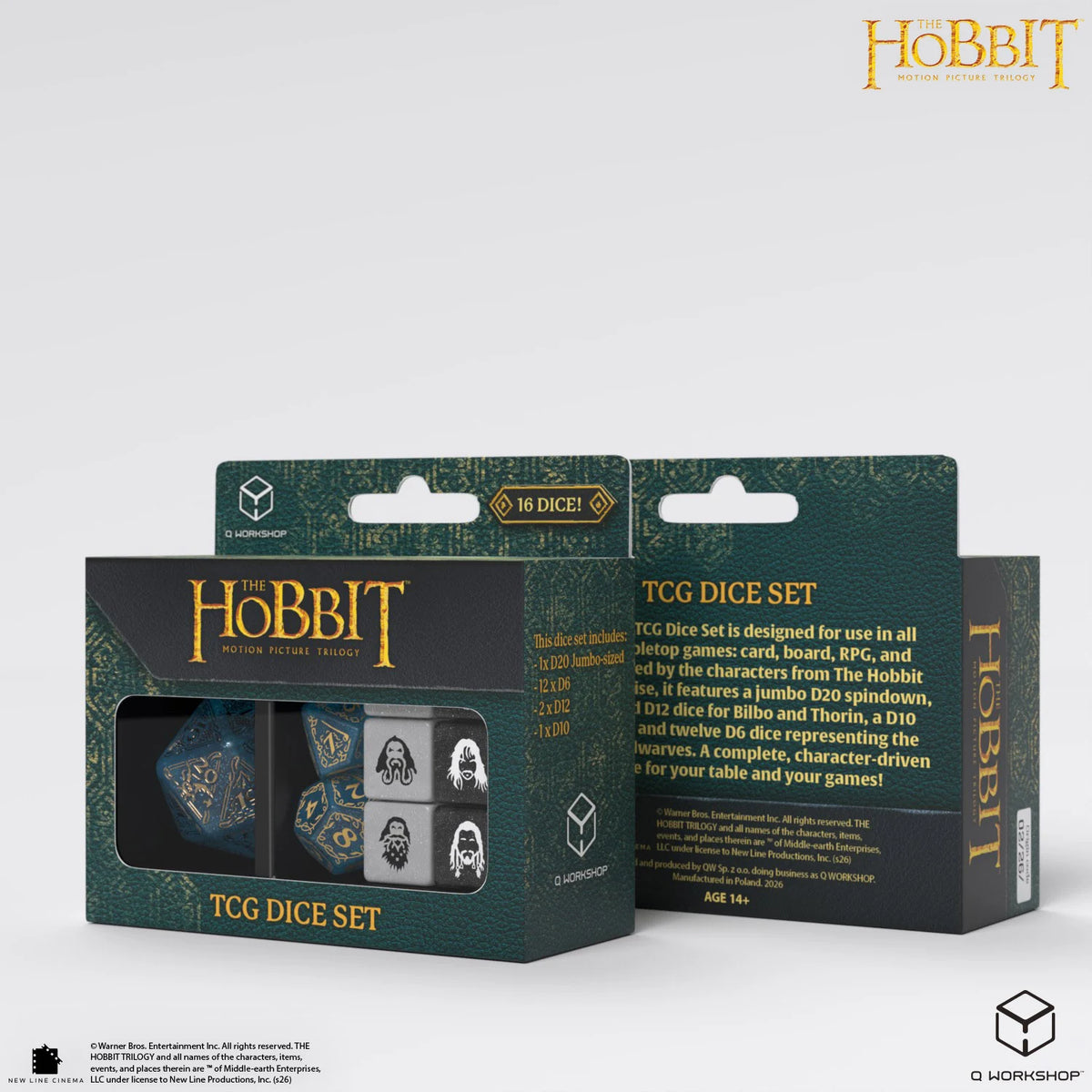 Q Workshop – The Hobbit: TCG Dice Set Aether Vale (16 Würfel)