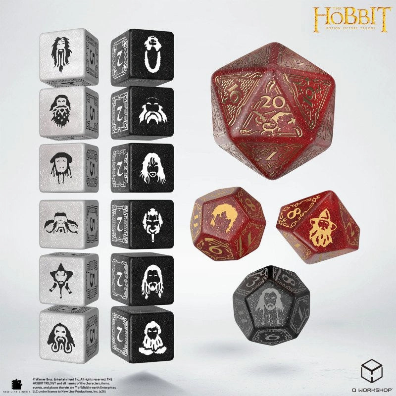 Q Workshop – The Hobbit: TCG Dice Set Ember Hearth (16 Würfel)