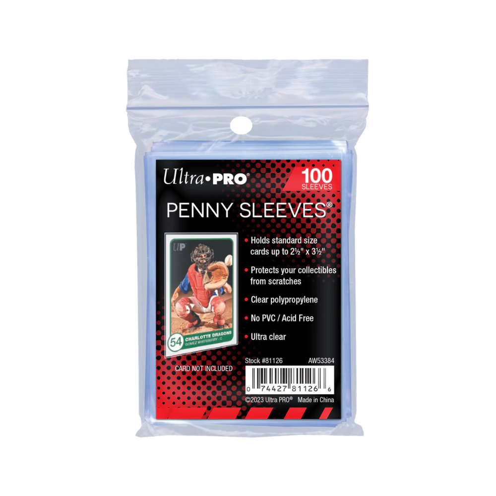 Ultra Pro Penny Sleeves Standard Sleeves Regular Soft Card (100 Sleeves)