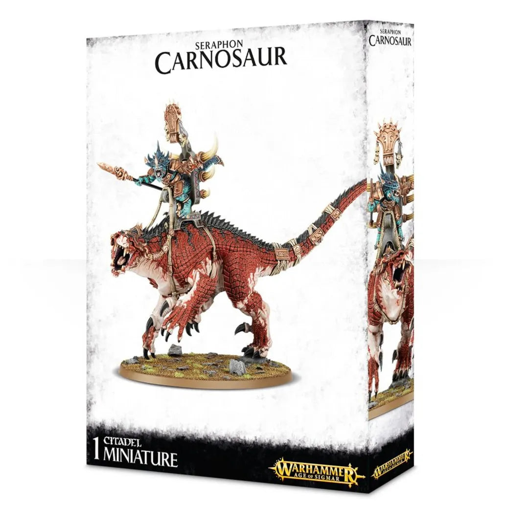 Warhammer Age of Sigmar Seraphon: Saurus Oldblood on Carnosaur Hornnacken