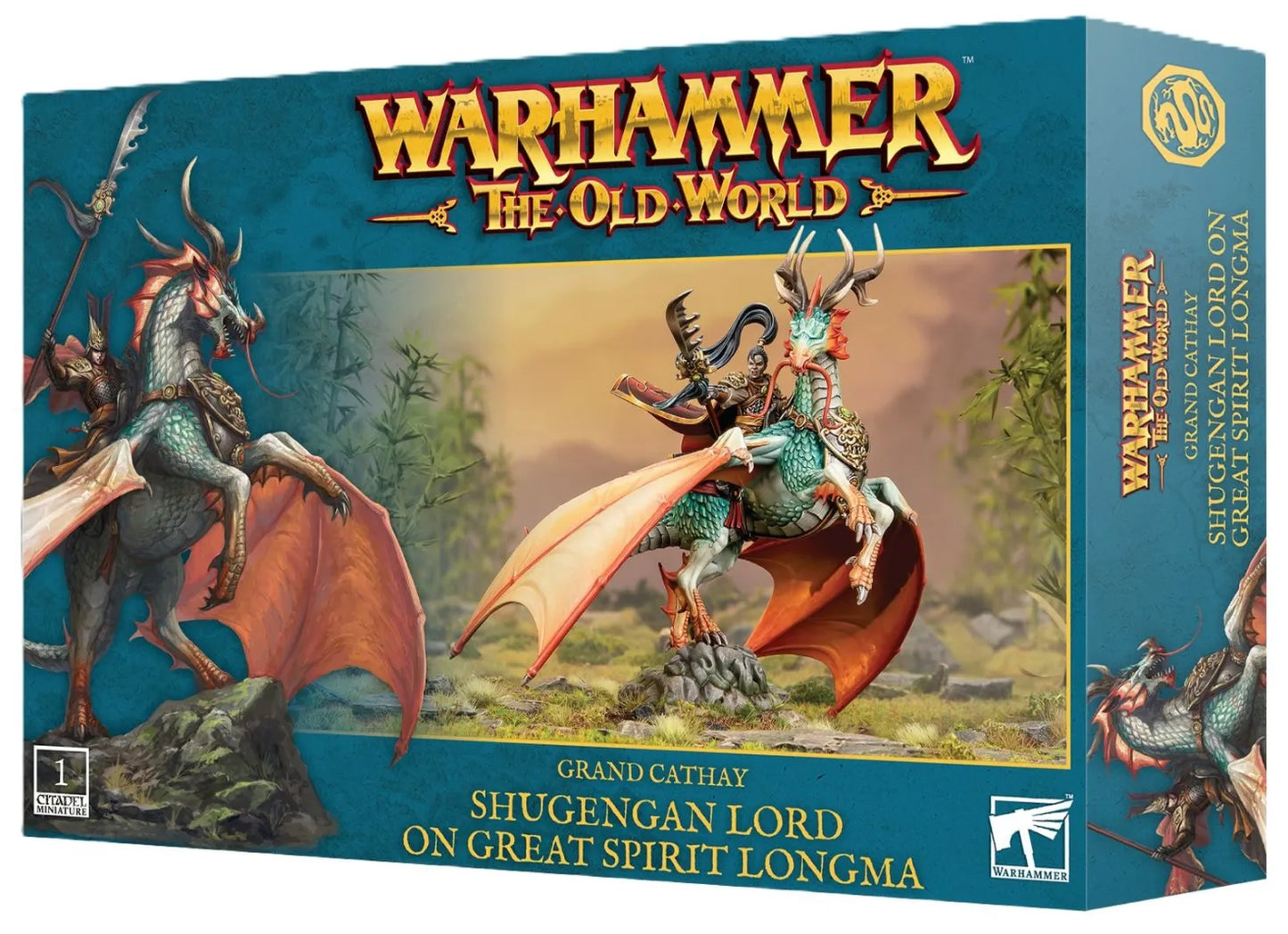 Shugengan Lord on Great Spirit Longma | Warhammer The Old World Grand Cathay