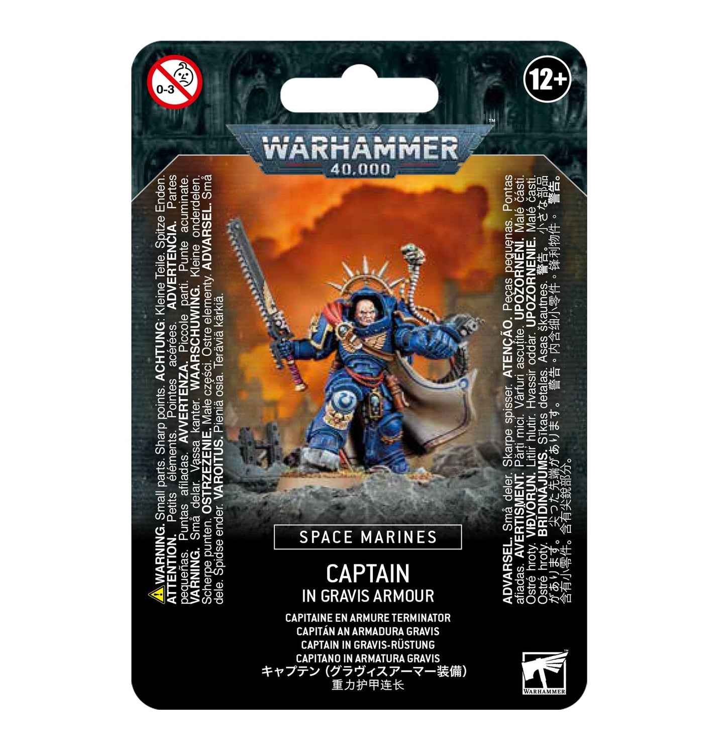 Space Marines Primaris Captain in Gravis Rüstung Warhammer 40000