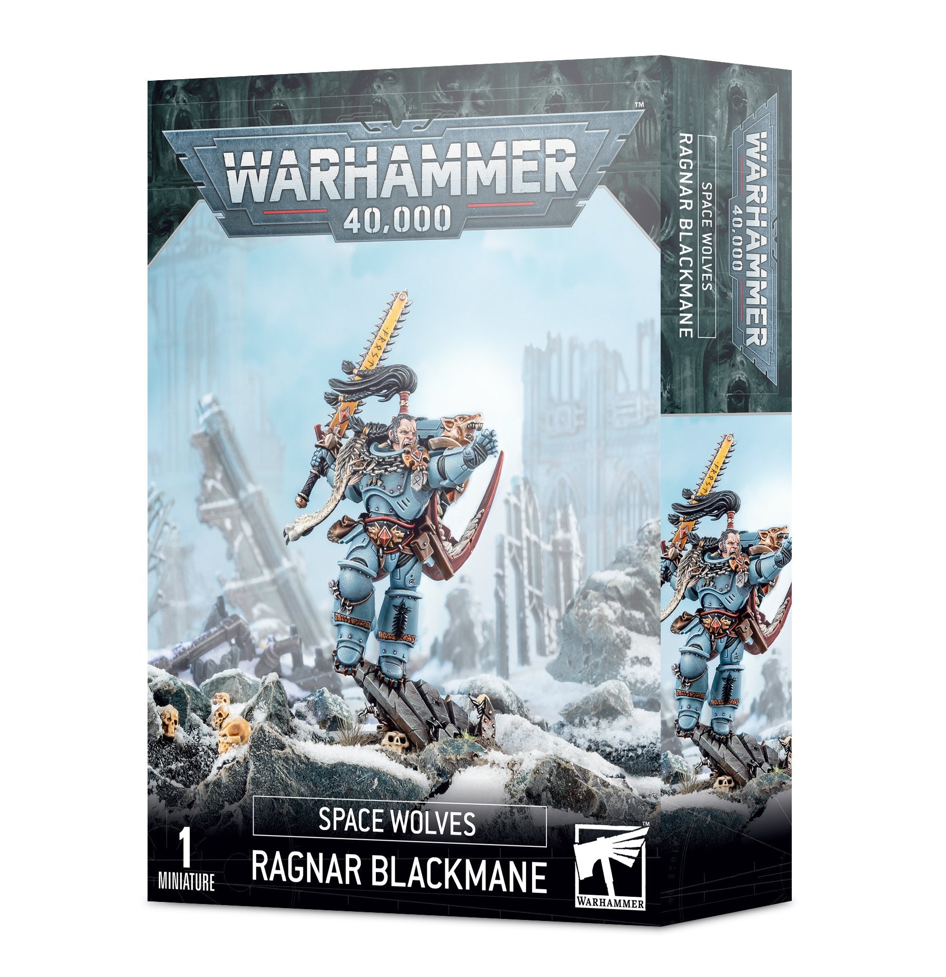Ragnar Schwarzmähne Miniatur aus Space Wolves für Warhammer 40k