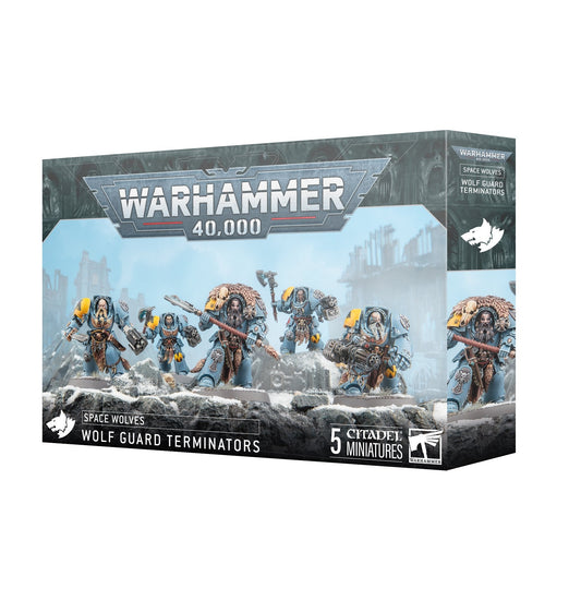Miniatur der Space Wolves Terminatoren der Wolfsgarde