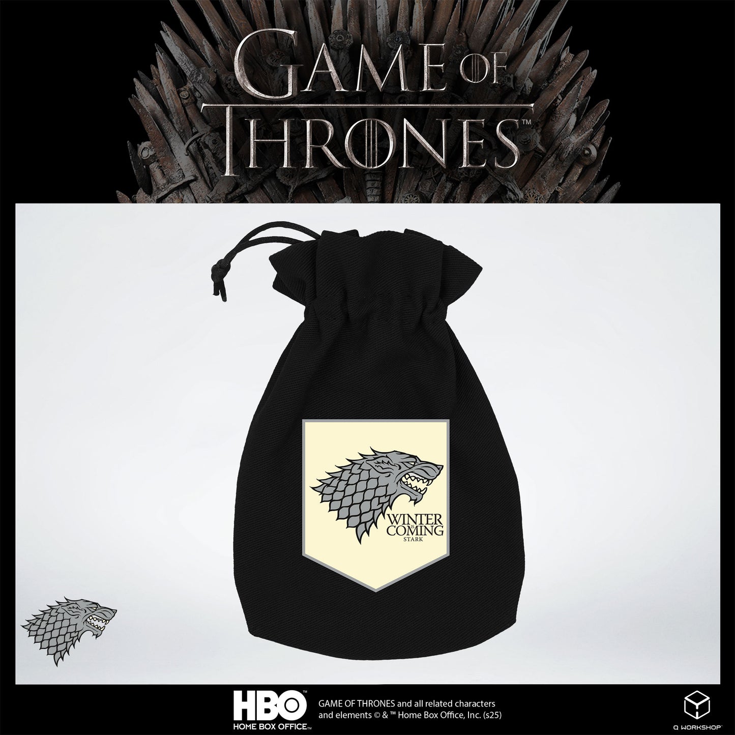 Game of Thrones. Stark Dice Pouch.