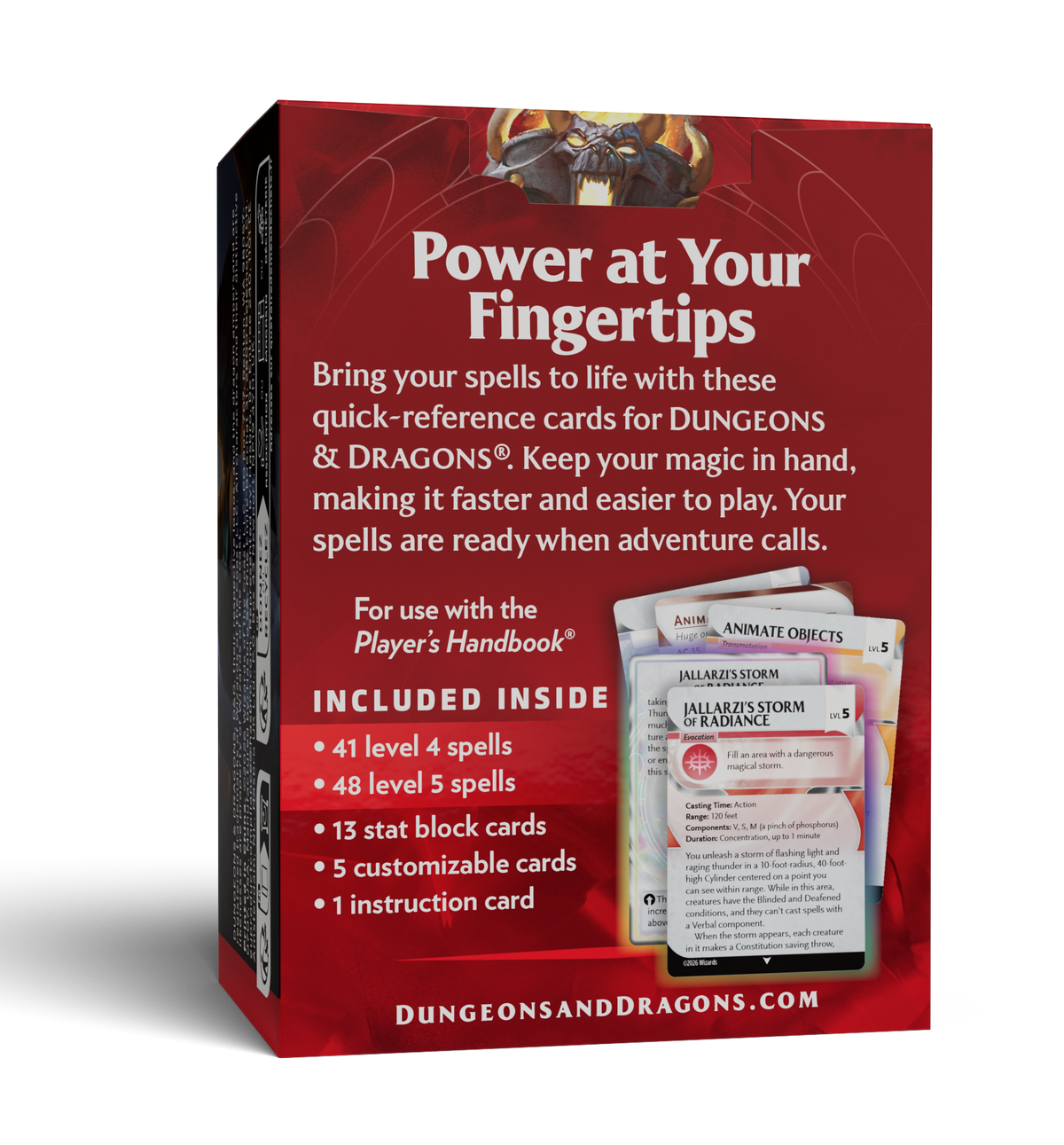 D&D - Trove Reference Cards - Spells: Levels 4-5 - EN