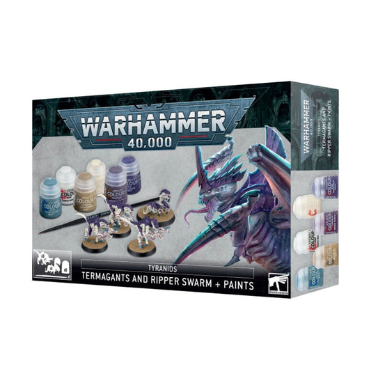 Warhammer 40.000 Tyraniden Starter Set Deutsch mit 3 Termaganten und Farben
