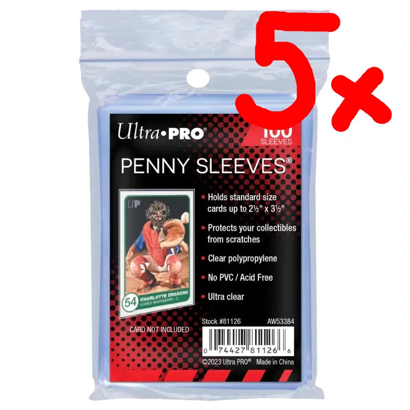 Ultra Pro Penny Sleeves Standard Sleeves Regular Soft Card (100 Sleeves)