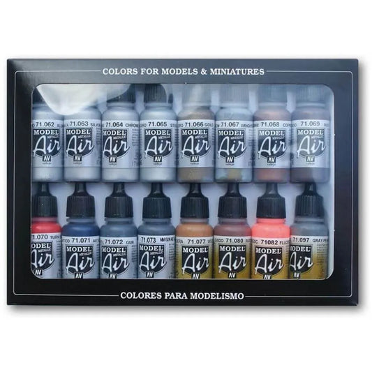 Vallejo Model Air Metallfarben Set MA71181 Paintset Neu