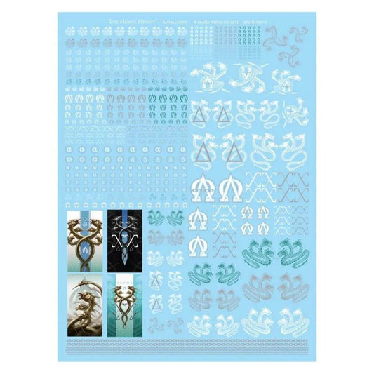 Warhammer 40,000 Alpha Legion Decals Transfer Abziehbilder Horus Heresy