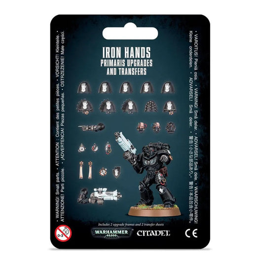 Warhammer 40.000 – Iron Hands Primaris Upgrade-Set & Abziehbilder