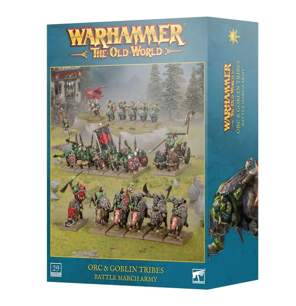 Warhammer Old World Orc & Goblin Tribes Battle March Army
