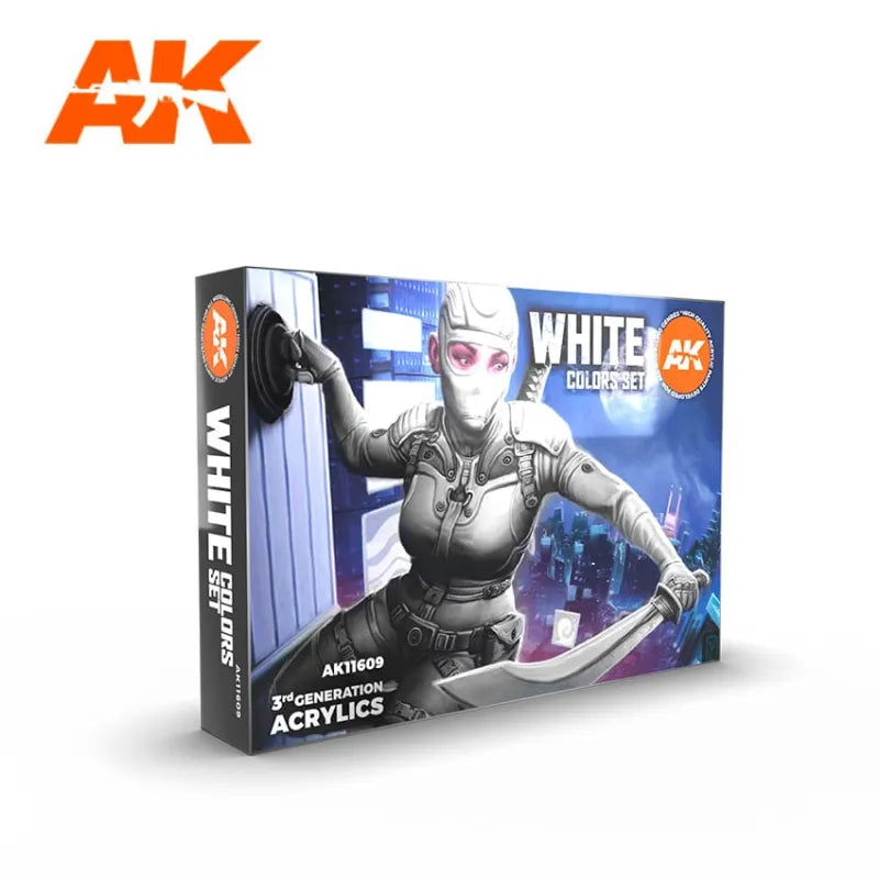 AK Interactive White Colors Set 3rd Generation AK-11609 - 6 x 17 ml