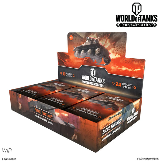 World of Tanks TCG Siege Engines Booster Display