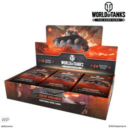 World of Tanks TCG Siege Engines Booster Display