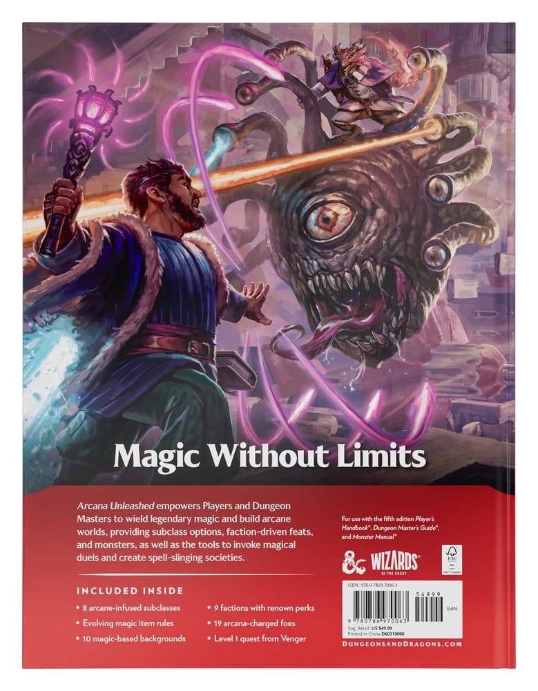 Dungeons & Dragons Arcana Unleashed Hard Cover Englisch